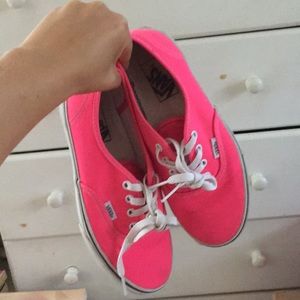 Hot pink VANS size US 7.5 women’s